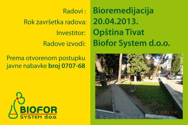 Bioremedijacija u Tivtu