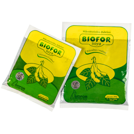 Dva pakovanja različite težine mikrobiloškog djubriva Biofor Soya